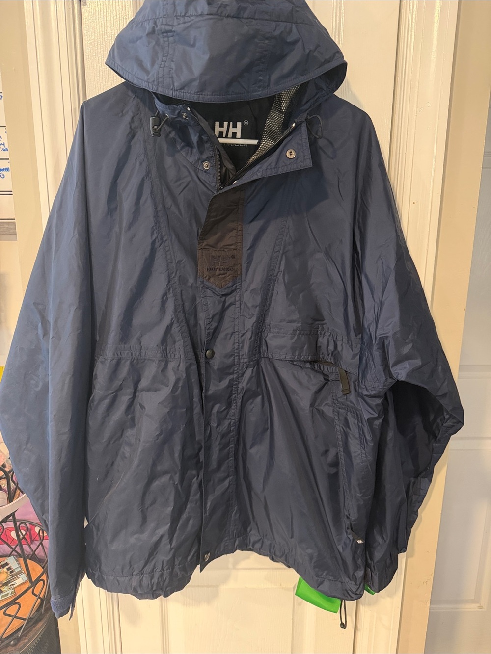 Helly Hansen Men's Dark Blue Hooded Rain Shell